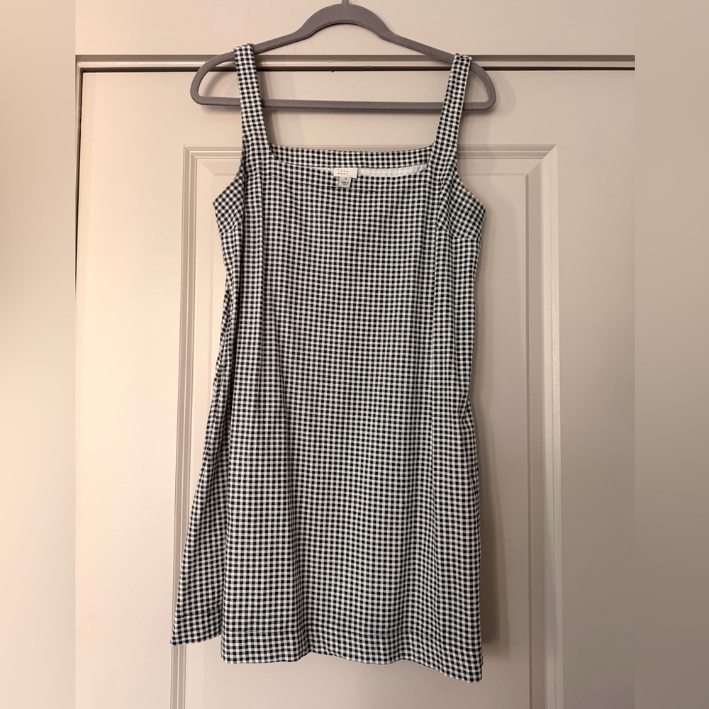 a new day Black and White Gingham Mini Dress